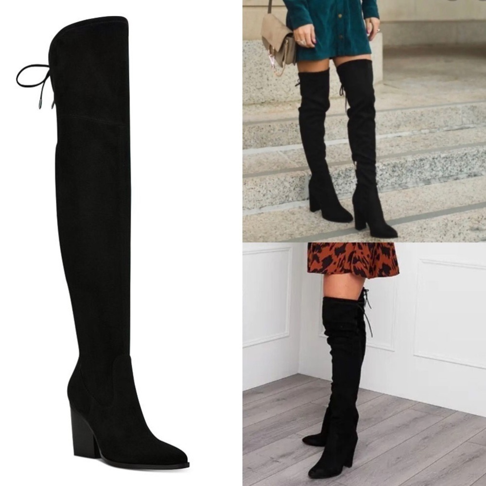 Marc Fisher LTD Black Okun Thigh High Boots Size 6.5 US NIB - Picture 1 of 8